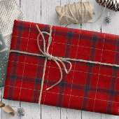 Red Tartan Patroon ID589 Cadeaupapier