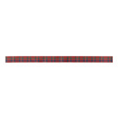 Red Tartan Pattern Plaid Satijnen Lint (Voorkant)
