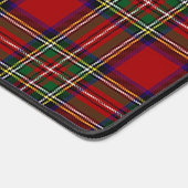 Red Tartan Plaid Design Desk Mat (Hoek)