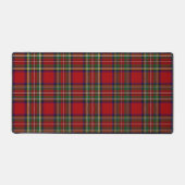 Red Tartan Plaid Design Desk Mat (Voorkant)
