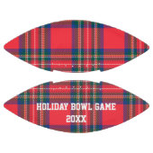 Red Tartan Plaid Holiday Football Game Souvenir (Panelen)