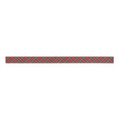 Red Tartan Plaid Ribbon – Holiday Gift Wrap Grosgrain Lint (Voorkant)