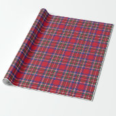 Red Tartan Pset Cadeaupapier (Uitgerold)