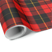 Red Tartan Pset Gift Wrapping Paper Cadeaupapier (Rol Hoek)