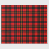 Red Tartan Pset Gift Wrapping Paper Cadeaupapier (Vlak)