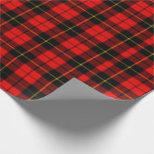 Red Tartan Pset Gift Wrapping Paper Cadeaupapier (Hoek)