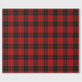 Red Tartan Pset-kerstpapier Cadeaupapier (Vlak)