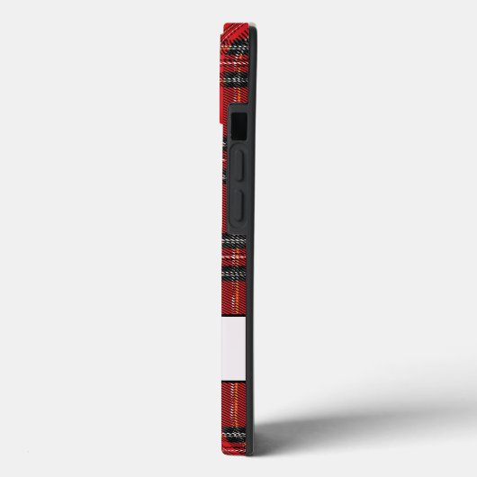 Red Tartan Pset Patroon Case-Mate iPhone Case (Achterkant / Links)
