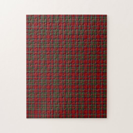 Red Tartan Puzzle Legpuzzel (Verticaal)