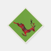 Red Tartan render Scottish Kerstmis Servet (Hoek)