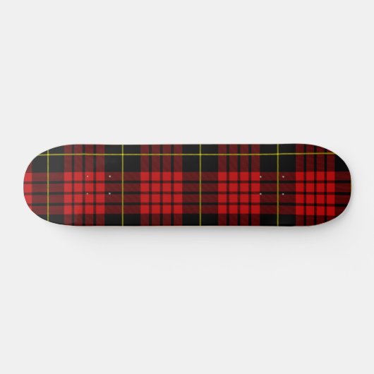 Red Tartan Skateboard (Horizontaal)