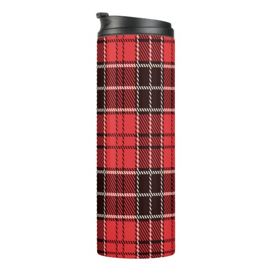 Red Tartan Thermosbeker (Geroteerd rechts)