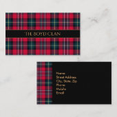 Red Tartan Visitekaartje (Voorkant / Achterkant)