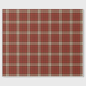 Red Tartan Wrapping Paper Cadeaupapier (Vlak)