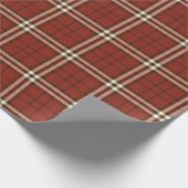 Red Tartan Wrapping Paper Cadeaupapier (Hoek)
