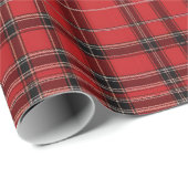 Red Tartan Wrapping Paper Cadeaupapier (Rol Hoek)