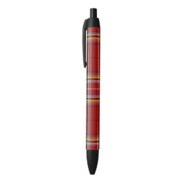 Red Tartan Zwarte Inkt Pen