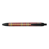 Red Tartan Zwarte Inkt Pen (Achterkant)