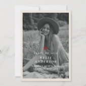 Red Tassel High School Graduation Party Kaart (Achterkant)