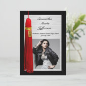 Red Tassel met fotograaf Kaart (Staand voorkant)