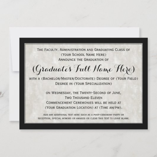 Red Tassel Worth Hassle Gezegde College opleiding Kaart (Achterkant)