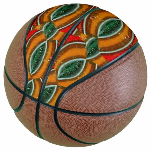 Red Tawny Green Locks Basketbal (Schuin)