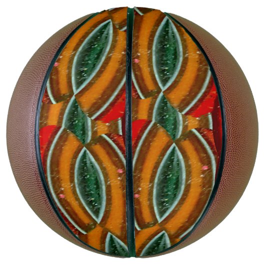 Red Tawny Green Locks Basketbal (Verticaal)