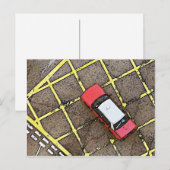 Red Taxi Briefkaart (Voorkant / Achterkant)