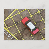 Red Taxi Briefkaart (Voorkant)