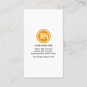 Red Taxi Triangles Taxi Transport Driver Visitekaartje (Achterkant)