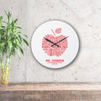 Red Teacher Appreciation Typography