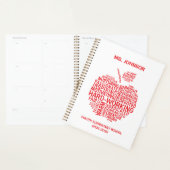 Red Teacher Appreciation Typography Planner (Display)