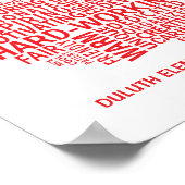 Red Teacher Appreciation Typography Poster (Hoek)