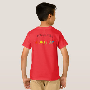 Red Team Cheer staat aan kop van Squad Sport Day T-shirt