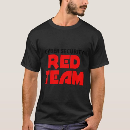 Red Team Cyber Security CeH Hacking Mannen T-shirt (Voorkant)