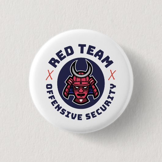 Red Team Cybersecurity Button (Voorkant)