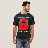 Red Team Cybersecurity hacker Ethical Hacker Geek T-shirt (Voorkant volledig)