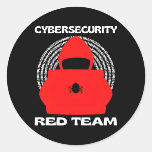 Red Team Cybersecurity hacking Ethical Hacker Cmay Ronde Sticker