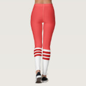 Red Team Tube Sock Leggings (Achterkant)