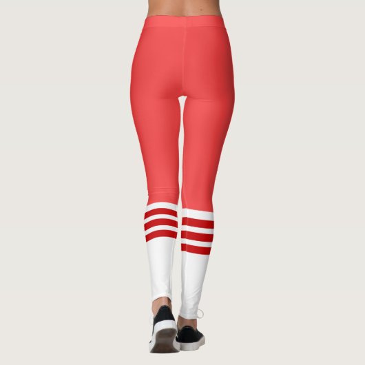 Red Team Tube Sock Leggings (Achterkant)
