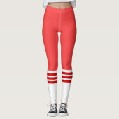 Red Team Tube Sock Leggings (Voorkant)