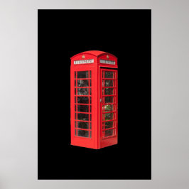 RED TELEFOON BOX POSTER