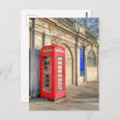 Red Telephone Box, Londen Briefkaart (Voorkant / Achterkant)