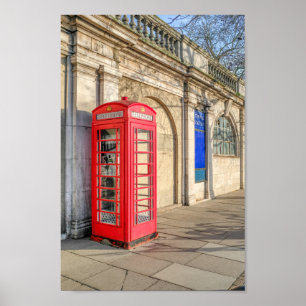 Red Telephone Box, Londen Poster
