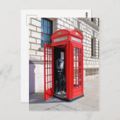 Red Telephone Box, Westminster London Briefkaart (Voorkant / Achterkant)