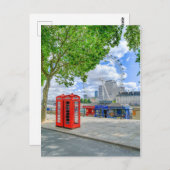Red Telephone Boxes, Briefkaart Londen (Voorkant / Achterkant)