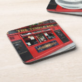 Red Temple Bar pub in Dublin Bier Onderzetter (Linkerzijde)