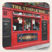 Red Temple Bar pub in Dublin Kartonnen Onderzetters (Voorkant)