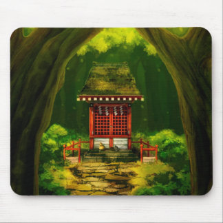 Red Temple Mousepad Muismat