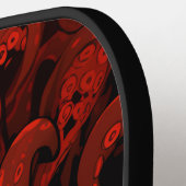 Red Tentacle Horror Anime Girl Pickleball Paddle (Links Detail)